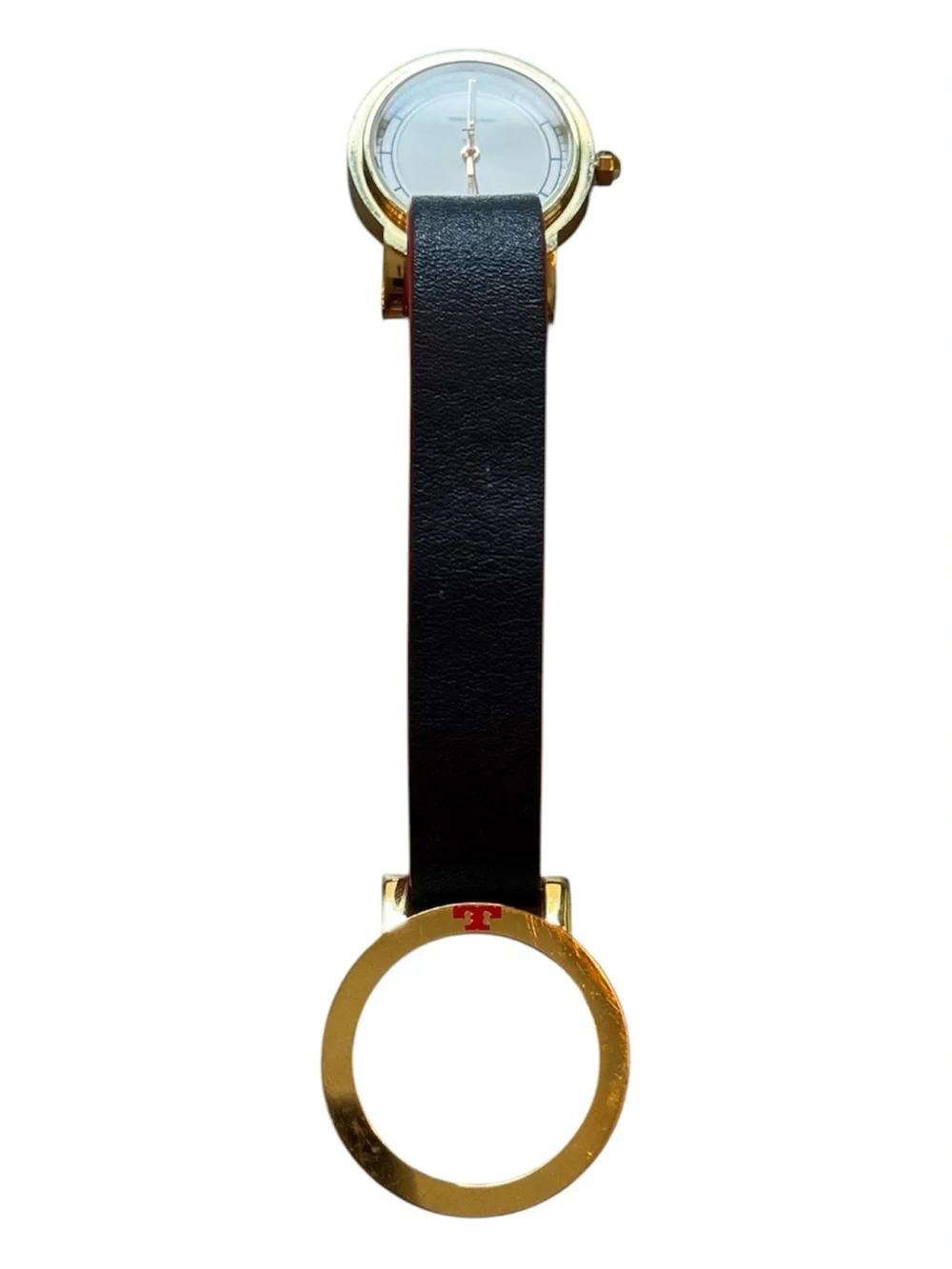 Tory Burch Women's Gold Case Leather Strap Watch